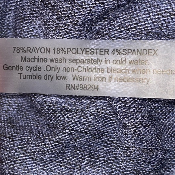 Thomas & Olivia XL Cowl Neck Sweater Heather Blue - Picture 4 of 9